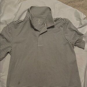 Striped Gray Polo Shirt for Kids